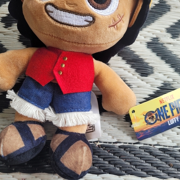Netflix One Piece Collectible Luffy Plush Toy 8" Phat Mojo Bandit Stuffie - Picture 3 of 6